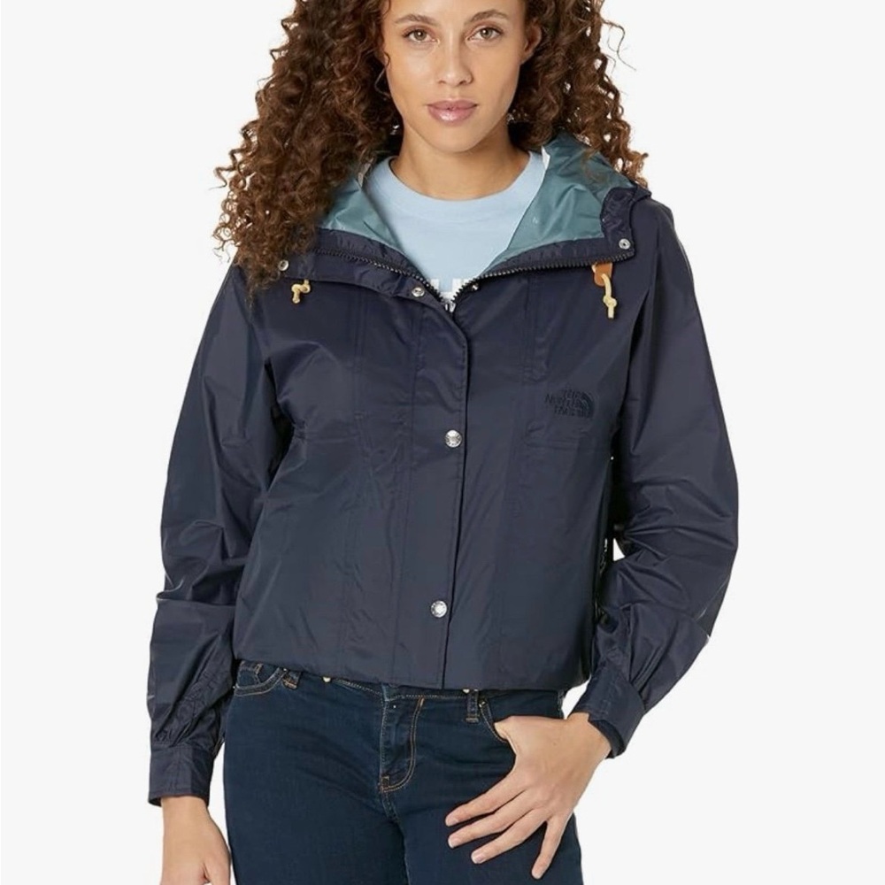 The North Face Women's Dark Blue rain Jacket